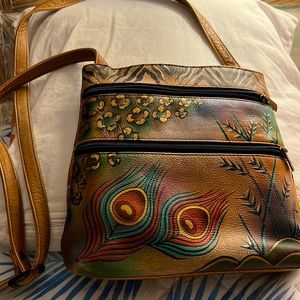 ANUSHKA BAG Great Condition Minor Wear on Strap and Corners 2 Outer Pockets